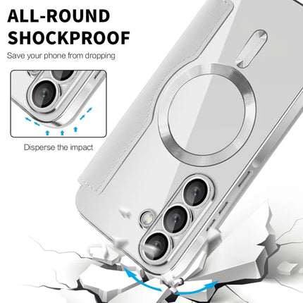 For Samsung Galaxy A36 5G Case Compatible with MagSafe RFID Blocking Leather Phone Cover