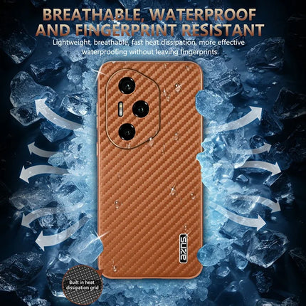 AZNS For Honor 300 Pro Case Electroplating Carbon Fiber Texture PU + TPU Phone Cover
