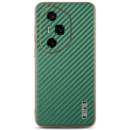 AZNS For Honor 300 Ultra Case Electroplating Carbon Fiber Texture PU + TPU Phone Cover