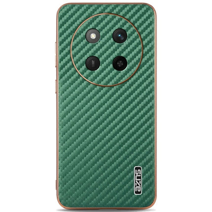 AZNS For Honor X60 Pro 5G Case Electroplating Carbon Fiber Texture PU + TPU Phone Cover
