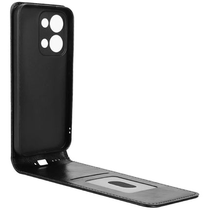For Oppo Reno13 5G (Global) Case with Card Slot Magnetic Vertical Flip Leather Phone Cover