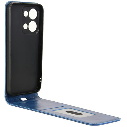 For Oppo Reno13 5G (Global) Case with Card Slot Magnetic Vertical Flip Leather Phone Cover