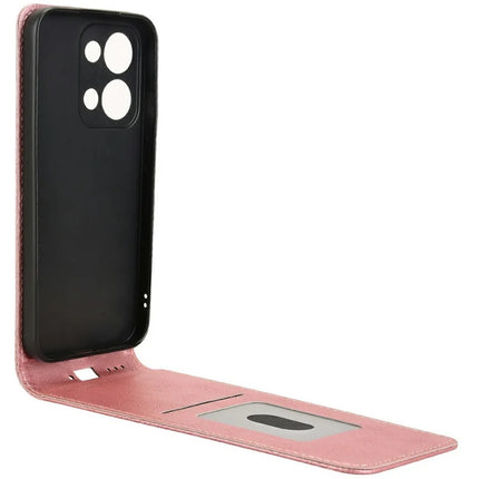 For Oppo Reno13 5G (Global) Case with Card Slot Magnetic Vertical Flip Leather Phone Cover