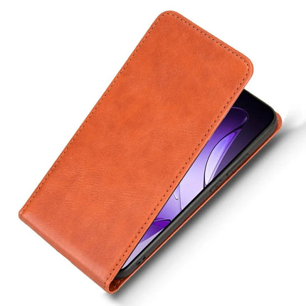 For Oppo Reno13 5G (Global) Case with Card Slot Magnetic Vertical Flip Leather Phone Cover