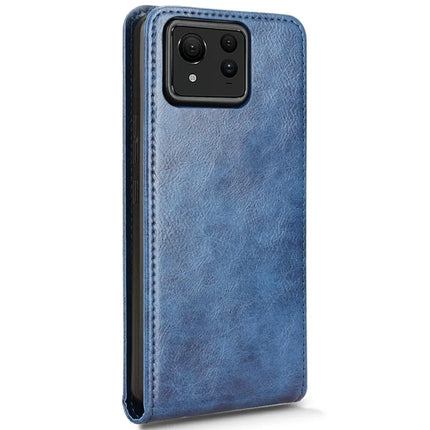 For Asus Zenfone 11 Ultra 5G Case with Card Slot Magnetic Vertical Flip Leather Phone Cover