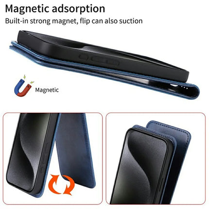 For Asus Zenfone 11 Ultra 5G Case with Card Slot Magnetic Vertical Flip Leather Phone Cover