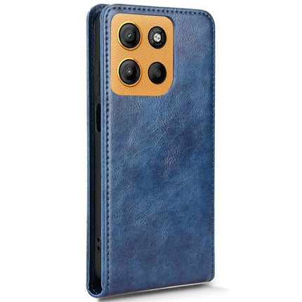 For Motorola Moto G15 Power 4G  /  G15 4G Case with Card Slot Magnetic Vertical Flip Leather Phone Cover