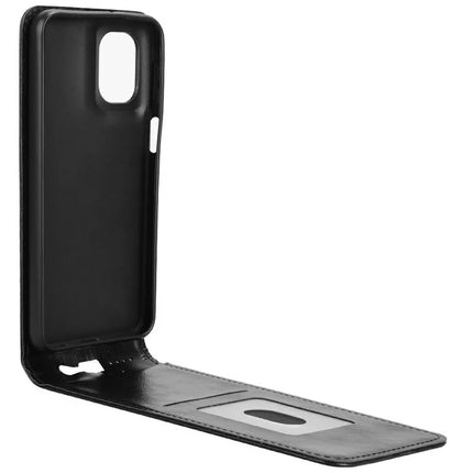 For Motorola Moto G55 5G Case with Card Slot Magnetic Vertical Flip Leather Phone Cover