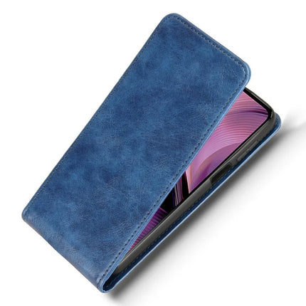 For Motorola Moto G55 5G Case with Card Slot Magnetic Vertical Flip Leather Phone Cover