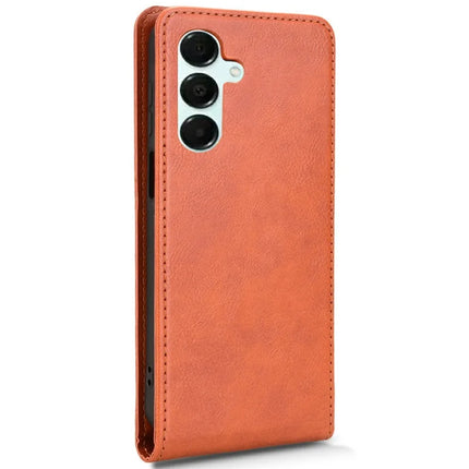 For Samsung Galaxy A16 5G  /  4G Case with Card Slot Magnetic Vertical Flip Leather Phone Cover