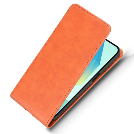 For Samsung Galaxy A16 5G  /  4G Case with Card Slot Magnetic Vertical Flip Leather Phone Cover