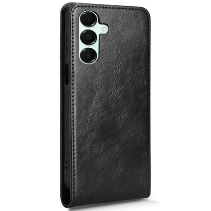 For Samsung Galaxy A25 5G (Global) (161.0 x 76.5 x 8.3mm) Case with Card Slot Magnetic Vertical Flip Leather Phone Cover