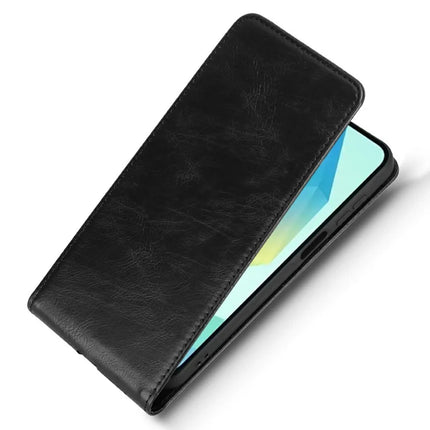 For Samsung Galaxy A25 5G (Global) (161.0 x 76.5 x 8.3mm) Case with Card Slot Magnetic Vertical Flip Leather Phone Cover