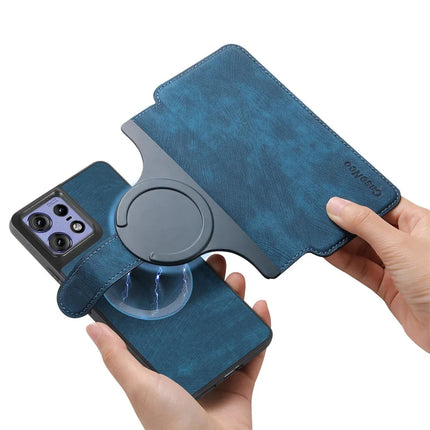 For Motorola Edge 50 Pro 5G Case CASENEO Detachable Magnetic RFID Block Leather Phone Wallet Cover