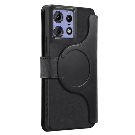 For Motorola Edge 50 Pro 5G Case CASENEO Detachable Magnetic RFID Block Leather Phone Wallet Cover
