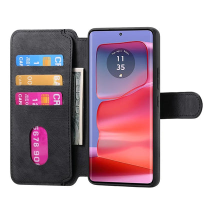 For Motorola Edge 50 Pro 5G Case CASENEO Detachable Magnetic RFID Block Leather Phone Wallet Cover