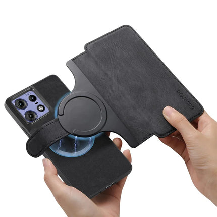 For Motorola Edge 50 Pro 5G Case CASENEO Detachable Magnetic RFID Block Leather Phone Wallet Cover