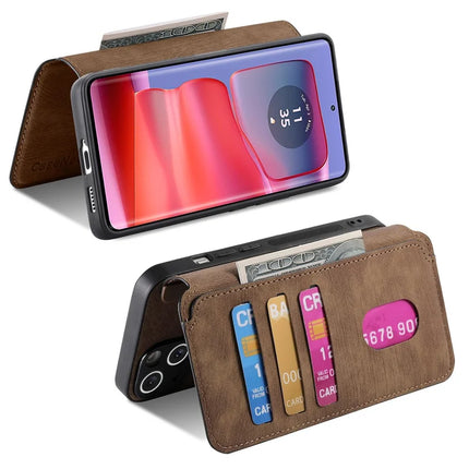For Motorola Edge 50 Pro 5G Case CASENEO Detachable Magnetic RFID Block Leather Phone Wallet Cover