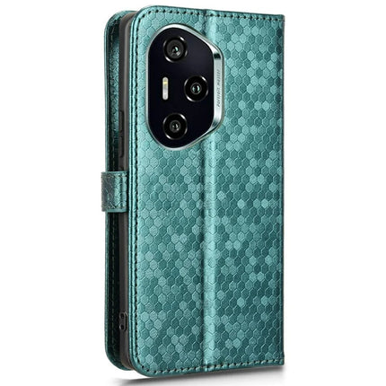 For Honor 300 Pro Wallet Case Dot Pattern Imprint PU Leather Phone Cover