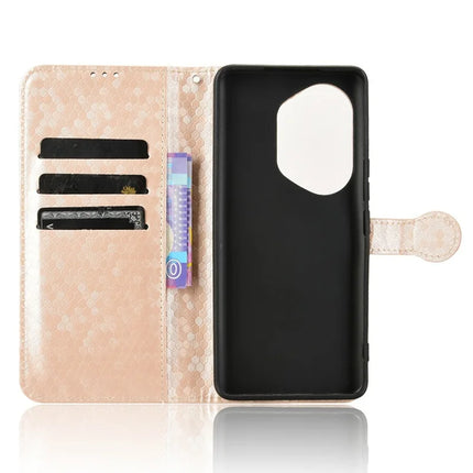 For Honor 300 Pro Wallet Case Dot Pattern Imprint PU Leather Phone Cover