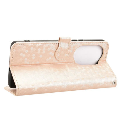 For Honor 300 Pro Wallet Case Dot Pattern Imprint PU Leather Phone Cover