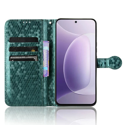 For Honor 300 Wallet Case Dot Pattern Imprint PU Leather Phone Cover