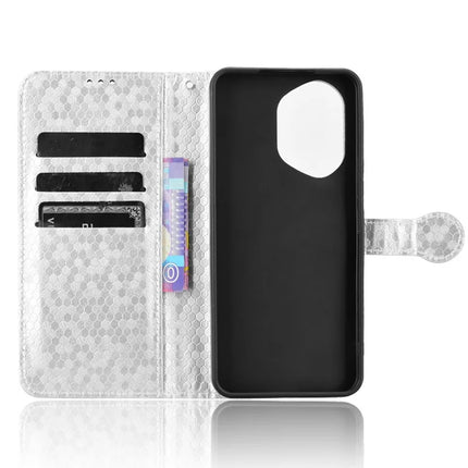 For Honor 300 Wallet Case Dot Pattern Imprint PU Leather Phone Cover