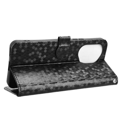 For Honor 300 Wallet Case Dot Pattern Imprint PU Leather Phone Cover