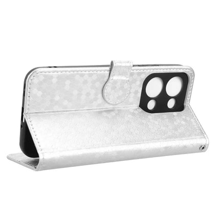 For Oppo Reno13 5G (Global) Wallet Case Dot Pattern Imprint PU Leather Phone Cover