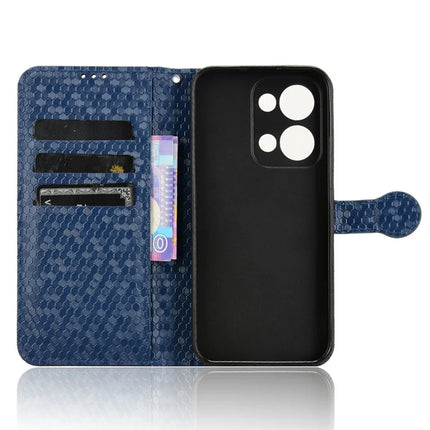 For Oppo Reno13 5G (Global) Wallet Case Dot Pattern Imprint PU Leather Phone Cover