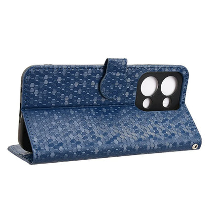 For Oppo Reno13 5G (Global) Wallet Case Dot Pattern Imprint PU Leather Phone Cover
