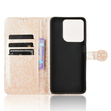For Motorola Moto G15 4G / G15 Power 4G Wallet Case Dot Pattern Imprint PU Leather Phone Cover