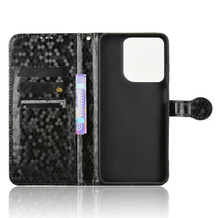 For Motorola Moto G15 4G / G15 Power 4G Wallet Case Dot Pattern Imprint PU Leather Phone Cover