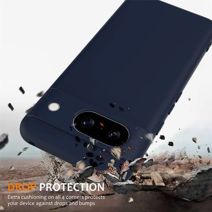 For Google Pixel 8a Case Compatible with MagSafe Liquid Silicone Phone Cover with Lanyard