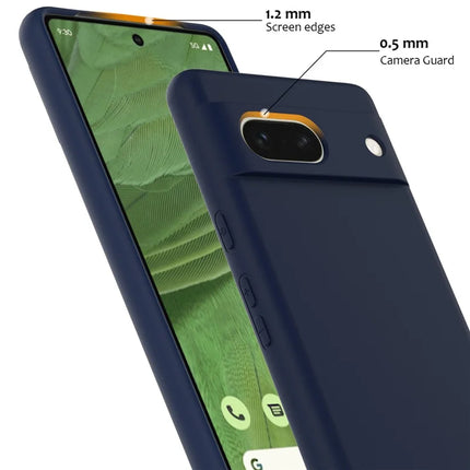 For Google Pixel 7a Case Compatible with MagSafe Liquid Silicone Phone Cover with Lanyard