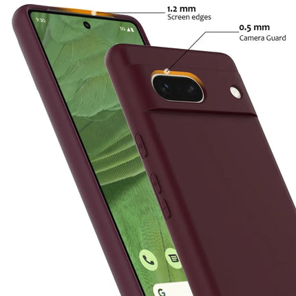 For Google Pixel 7a Case Compatible with MagSafe Liquid Silicone Phone Cover with Lanyard