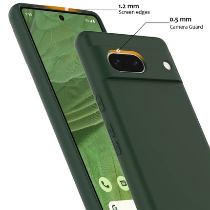 For Google Pixel 7a Case Compatible with MagSafe Liquid Silicone Phone Cover with Lanyard