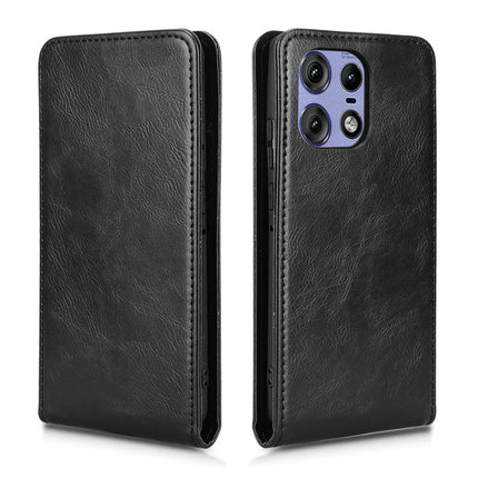 Leather Case For Motorola Edge 50 Pro 5G  /  50s Pro 5G  /  50 5G Magnetic Vertical Flip Phone Cover with Card Slot
