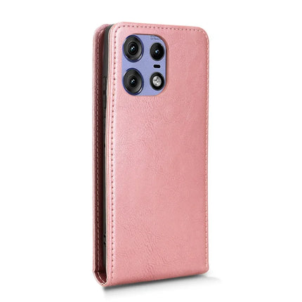Leather Case For Motorola Edge 50 Pro 5G  /  50s Pro 5G  /  50 5G Magnetic Vertical Flip Phone Cover with Card Slot