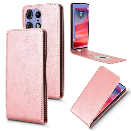 Leather Case For Motorola Edge 50 Pro 5G  /  50s Pro 5G  /  50 5G Magnetic Vertical Flip Phone Cover with Card Slot