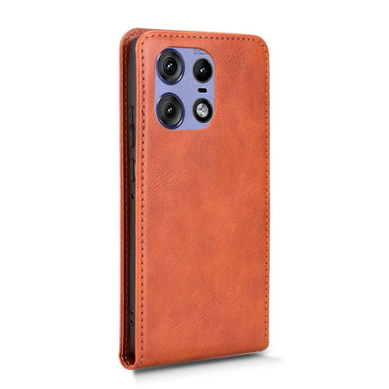 Leather Case For Motorola Edge 50 Pro 5G  /  50s Pro 5G  /  50 5G Magnetic Vertical Flip Phone Cover with Card Slot