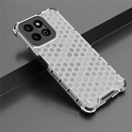 For Honor Play 60 Plus 5G Case PC + TPU Phone Cover Honeycomb Shape