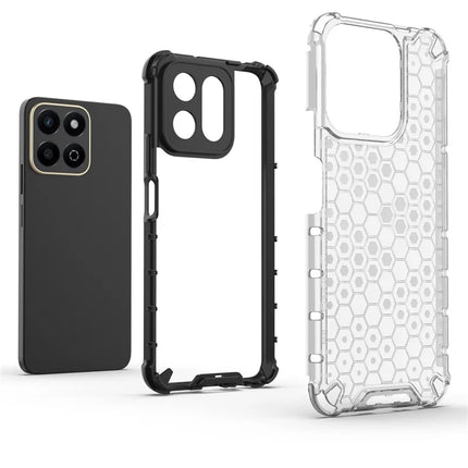 For Honor Play 60 Plus 5G Case PC + TPU Phone Cover Honeycomb Shape