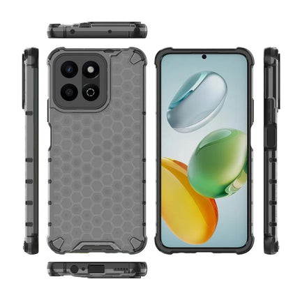 For Honor Play 60 Plus 5G Case PC + TPU Phone Cover Honeycomb Shape
