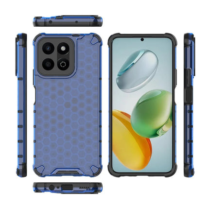 For Honor Play 60 Plus 5G Case PC + TPU Phone Cover Honeycomb Shape