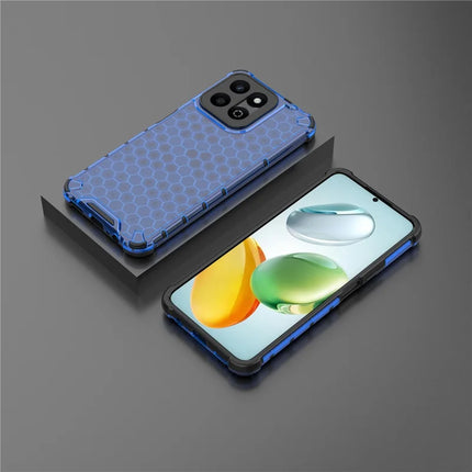 For Honor Play 60 Plus 5G Case PC + TPU Phone Cover Honeycomb Shape