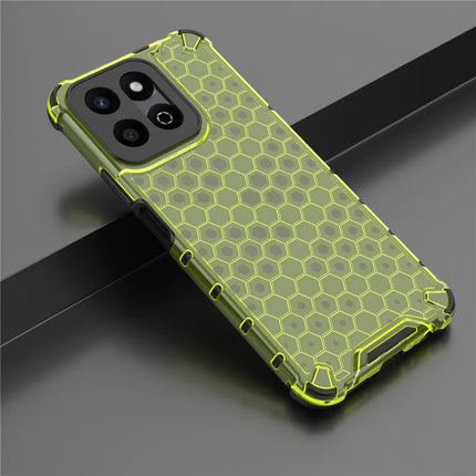 For Honor Play 60 Plus 5G Case PC + TPU Phone Cover Honeycomb Shape