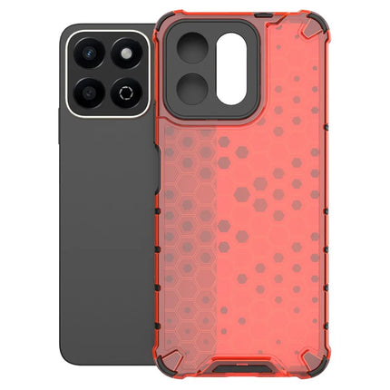 For Honor Play 60 Plus 5G Case PC + TPU Phone Cover Honeycomb Shape