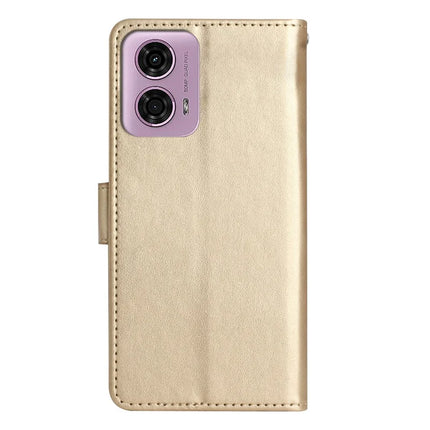 For Motorola Moto G34 5G Case PU Leather Phone Wallet Cover with Strap