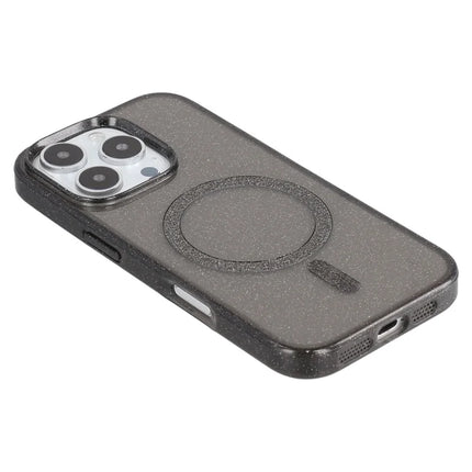 For iPhone 16 Pro Max Case Compatible with MagSafe 2.0mm PC + TPU Glitter Phone Cover